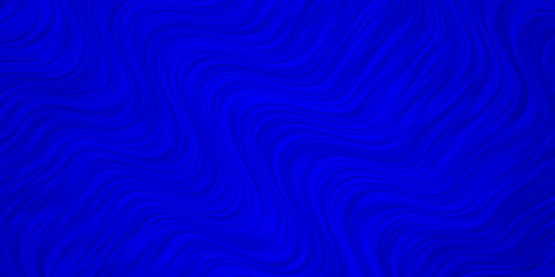 hellblauer Vektorhintergrund mit gekrümmten Linien. vektor
