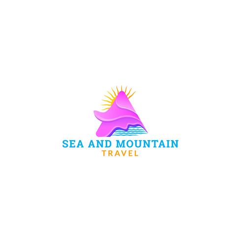 Sea Mountain Travel logo vektor