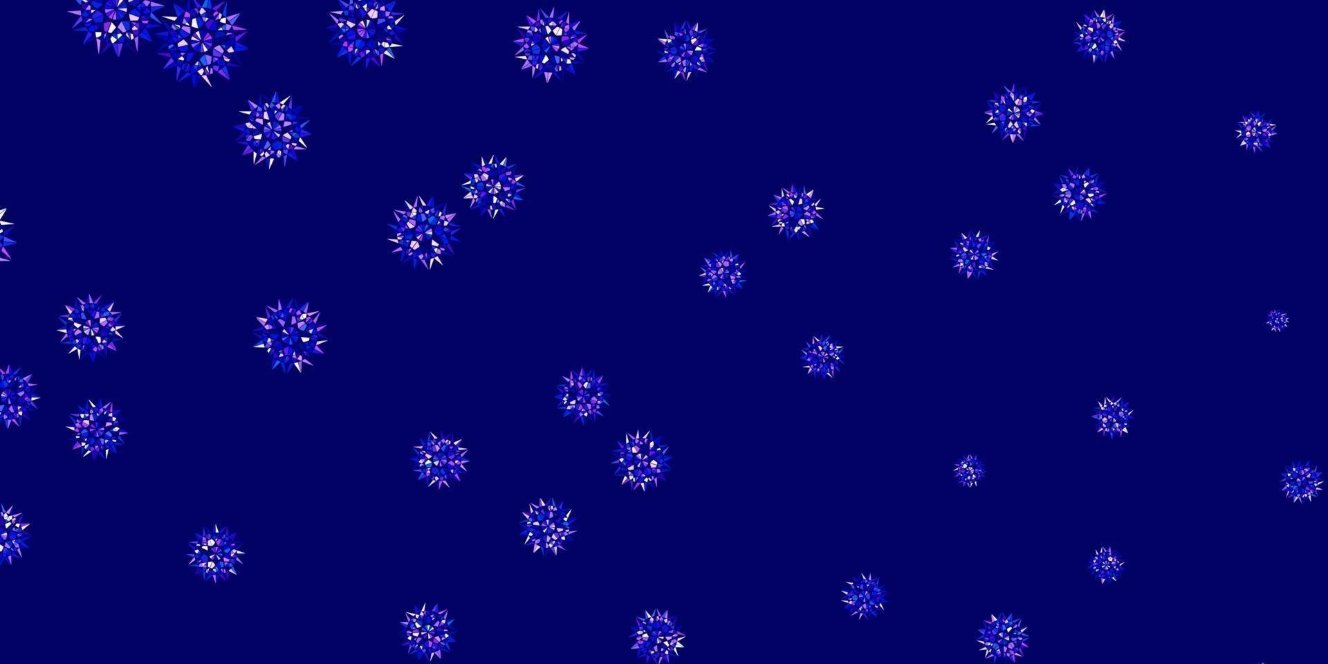 natürliches Layout des hellrosa, blauen Vektors mit Blumen. vektor