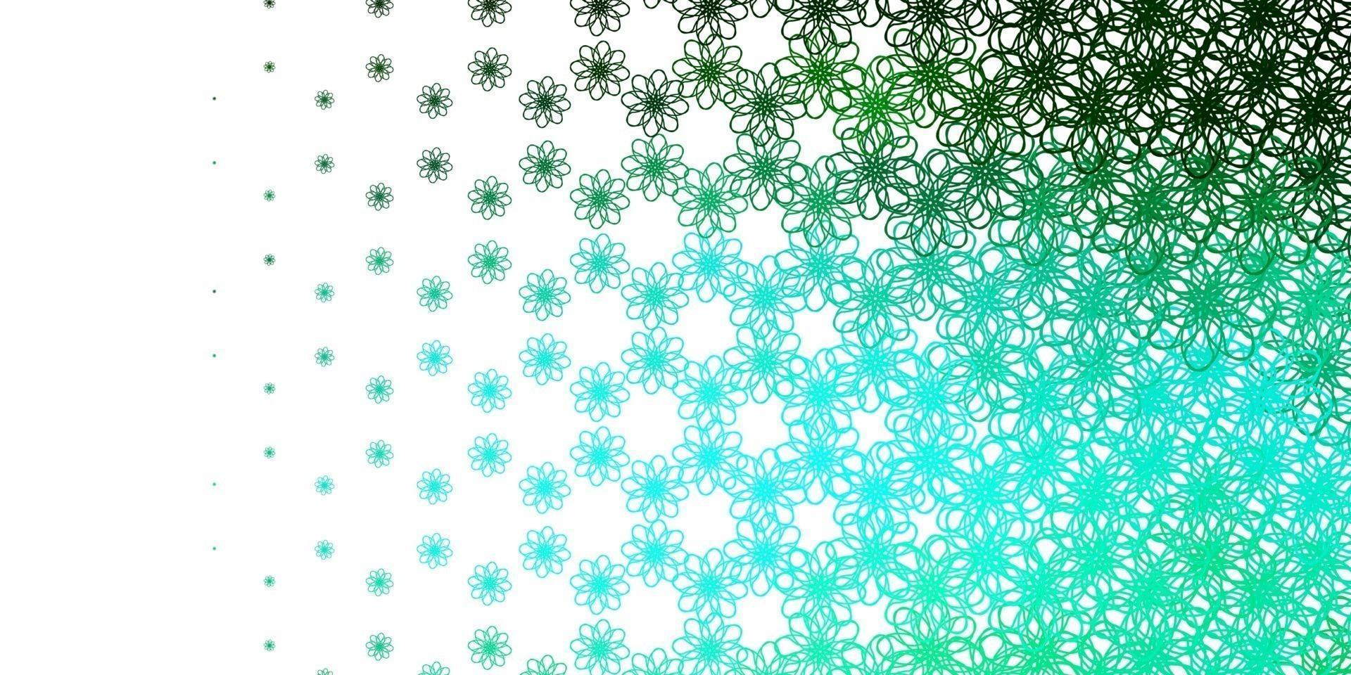 hellgrünes Vektormuster mit gekrümmten Linien. vektor