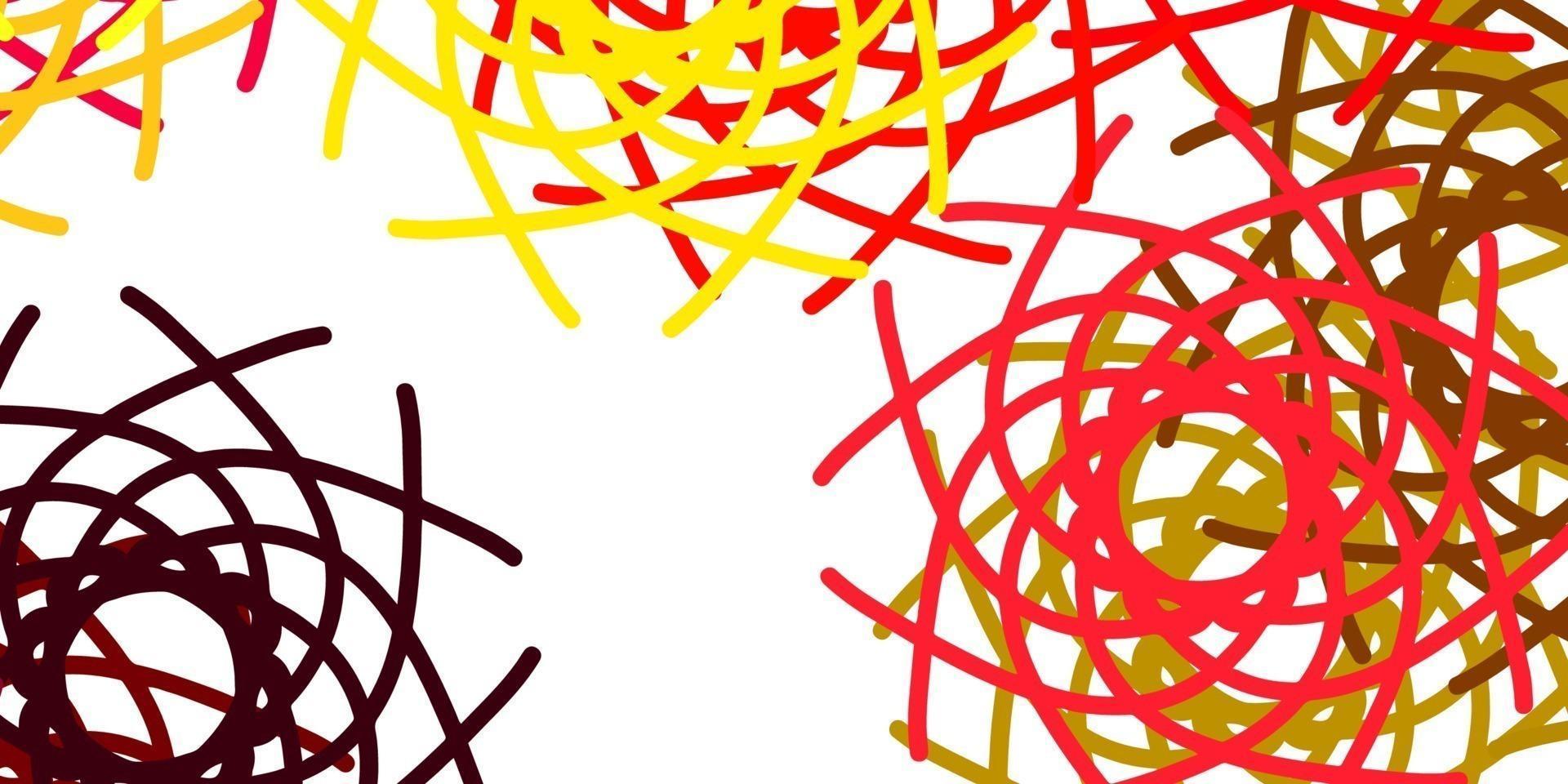 ljusrosa, gul vektorbakgrund med slumpmässiga former. vektor