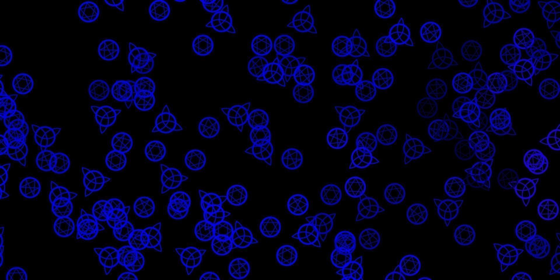 mörkblå vektorstruktur med religionssymboler. vektor