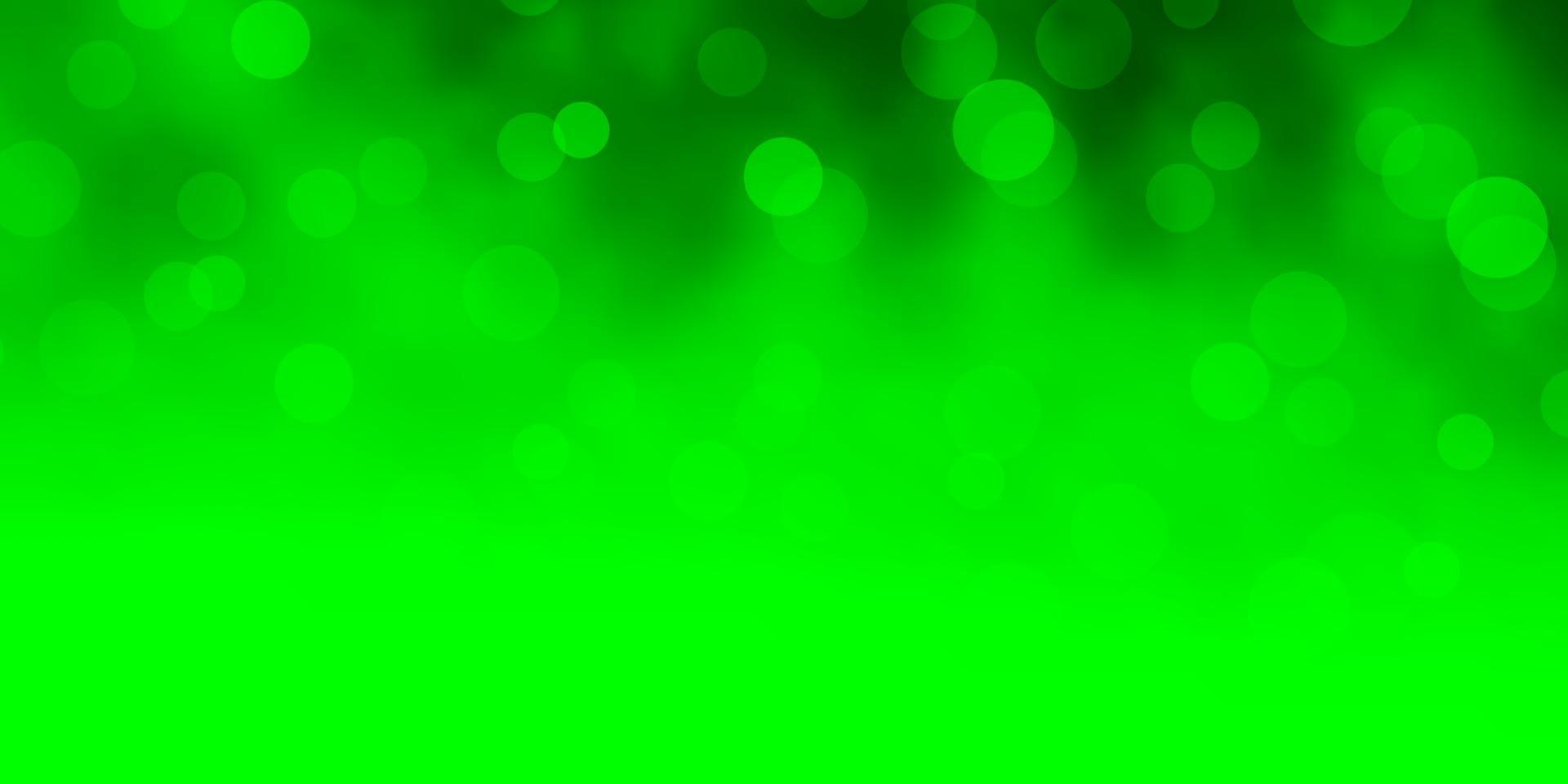 ljusgrönt vektormönster med sfärer. vektor