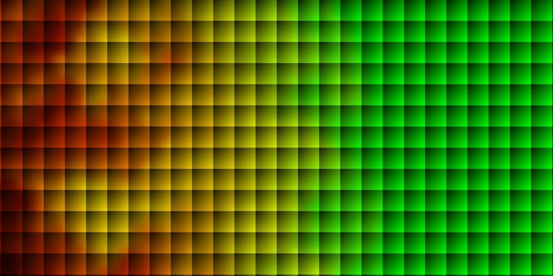 hellgrünes, gelbes Vektormuster im quadratischen Stil. vektor