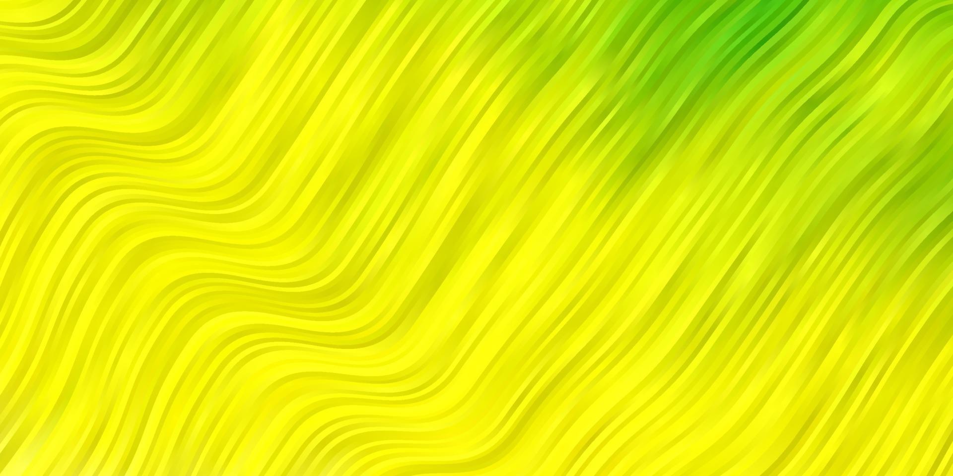 ljusgrön, gul vektorbakgrund med linjer. vektor