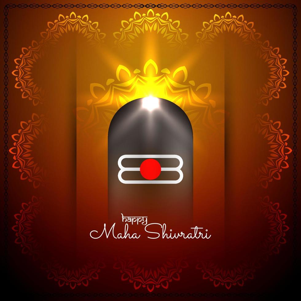 glad maha shivratri festival firande bakgrundsdesign vektor