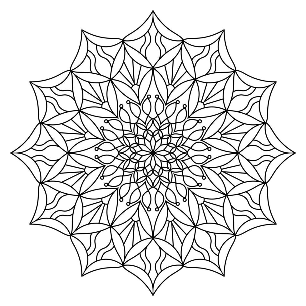 Malvorlagen Mandala Design für Kinder vektor