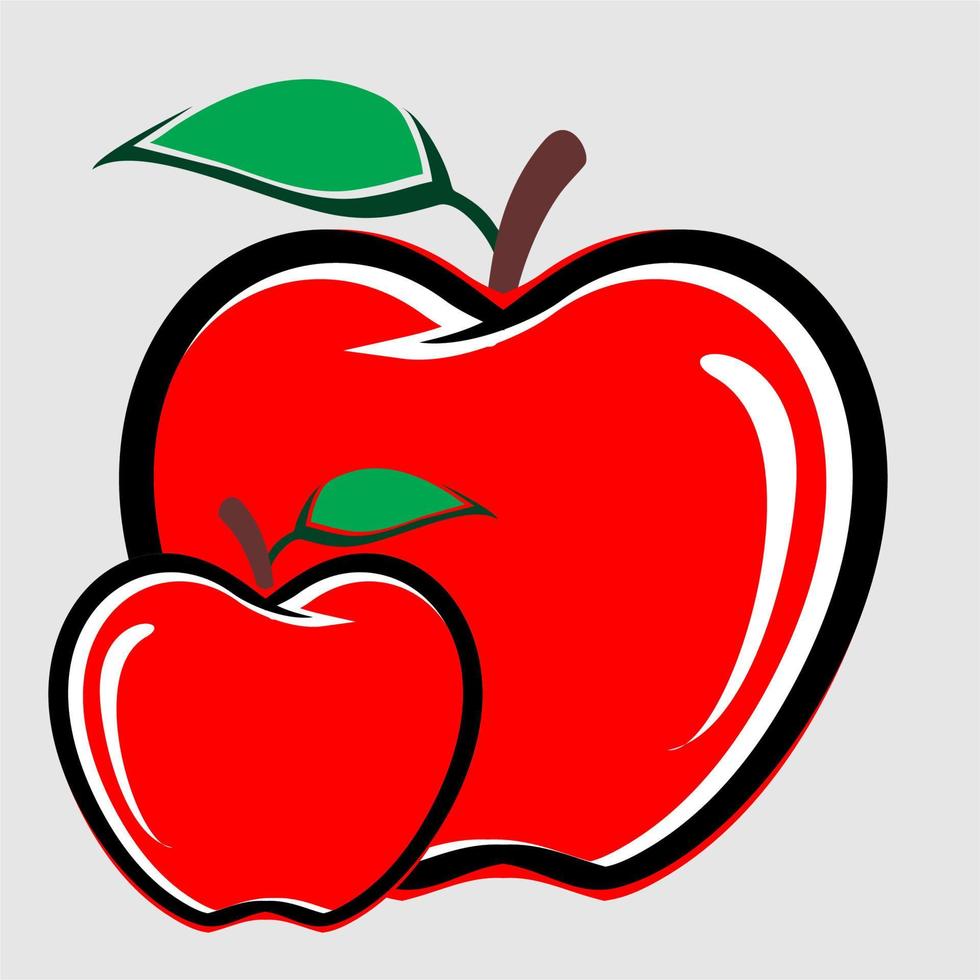 äpple frukt vektor gratis vektor
