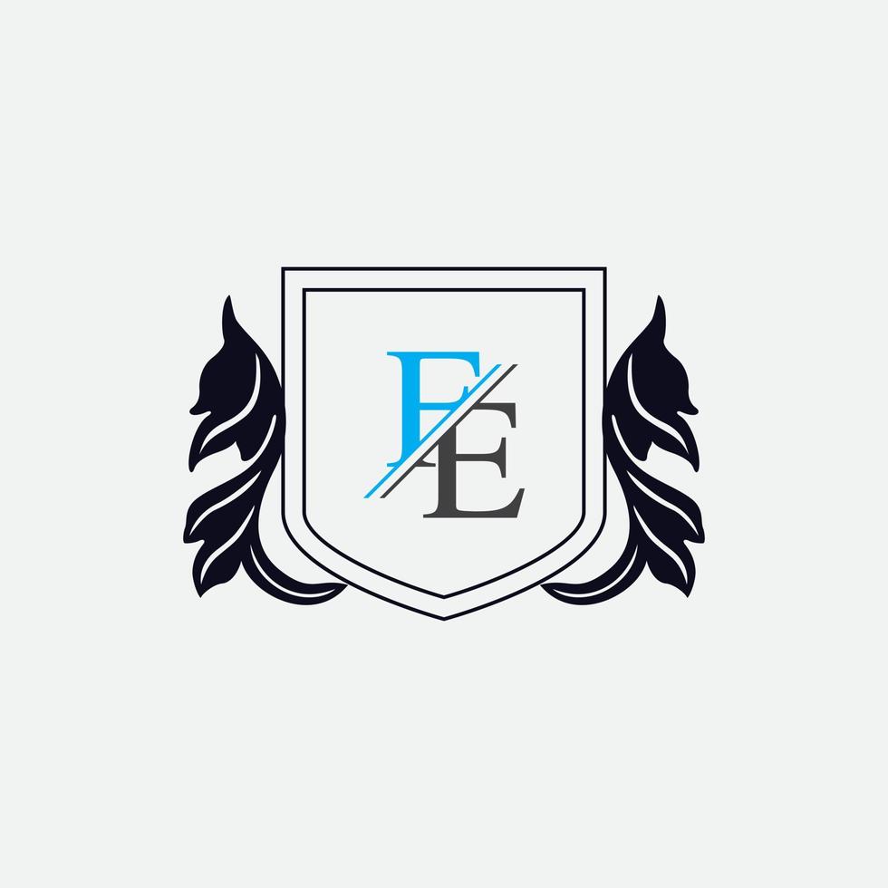 Alphabet Buchstaben Monogramm Symbol Logo fe, ef, e und f vektor
