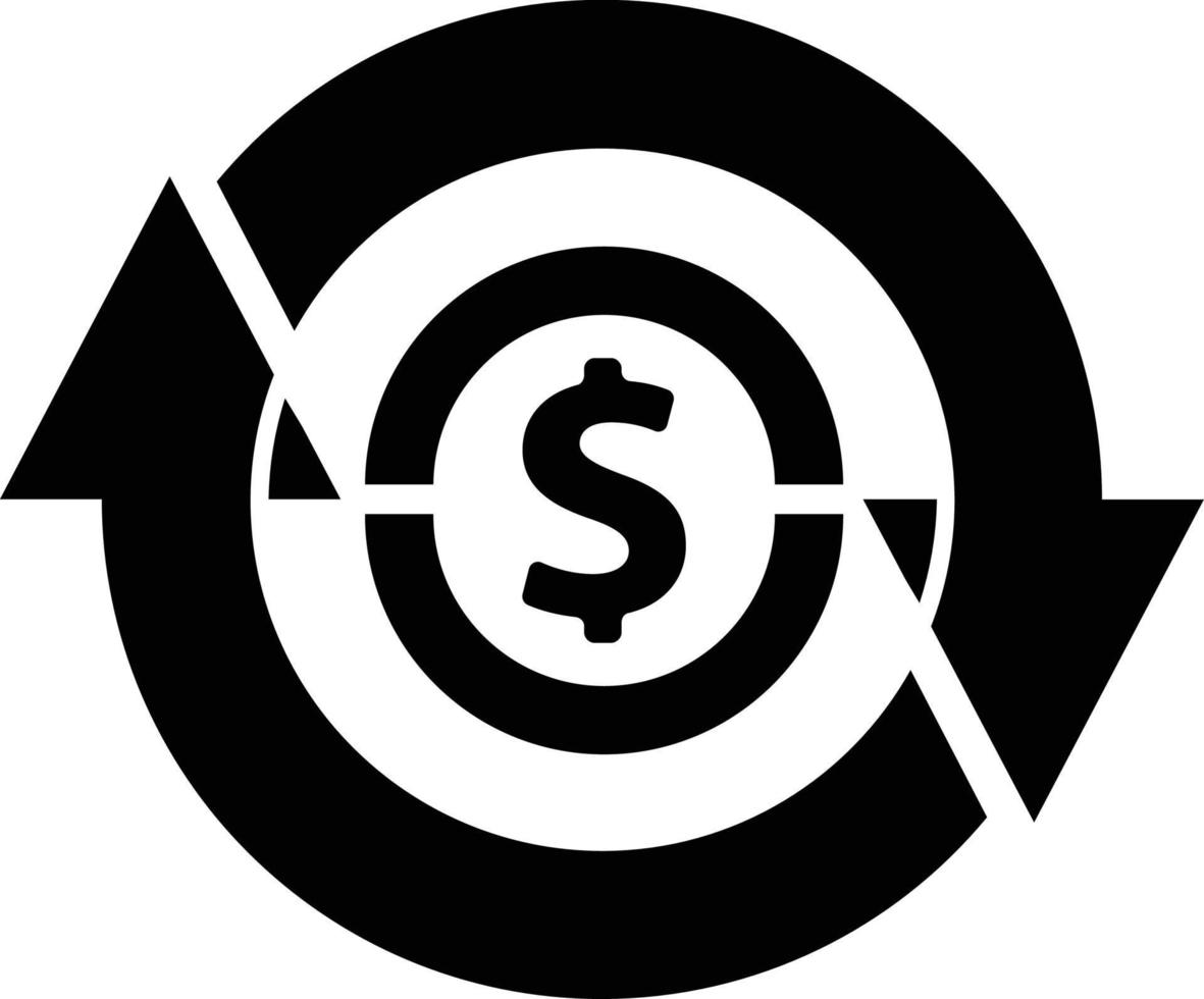 Geldtransfer-Symbol vektor