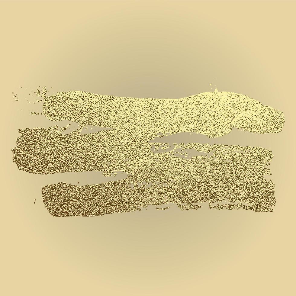 vektor guld målardrag. abstrakt guld glittrande texturerad konst illustration.