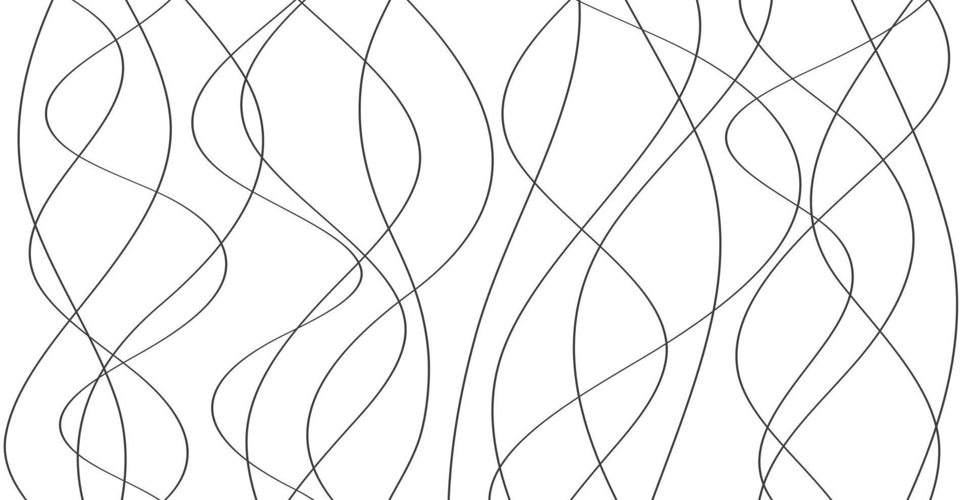 handritade linjer. abstrakt mönstervåg enkel sömlös, smidigt mönster, webbdesign, gratulationskort, textil, teknologibakgrund, eps 10 vektorillustration vektor
