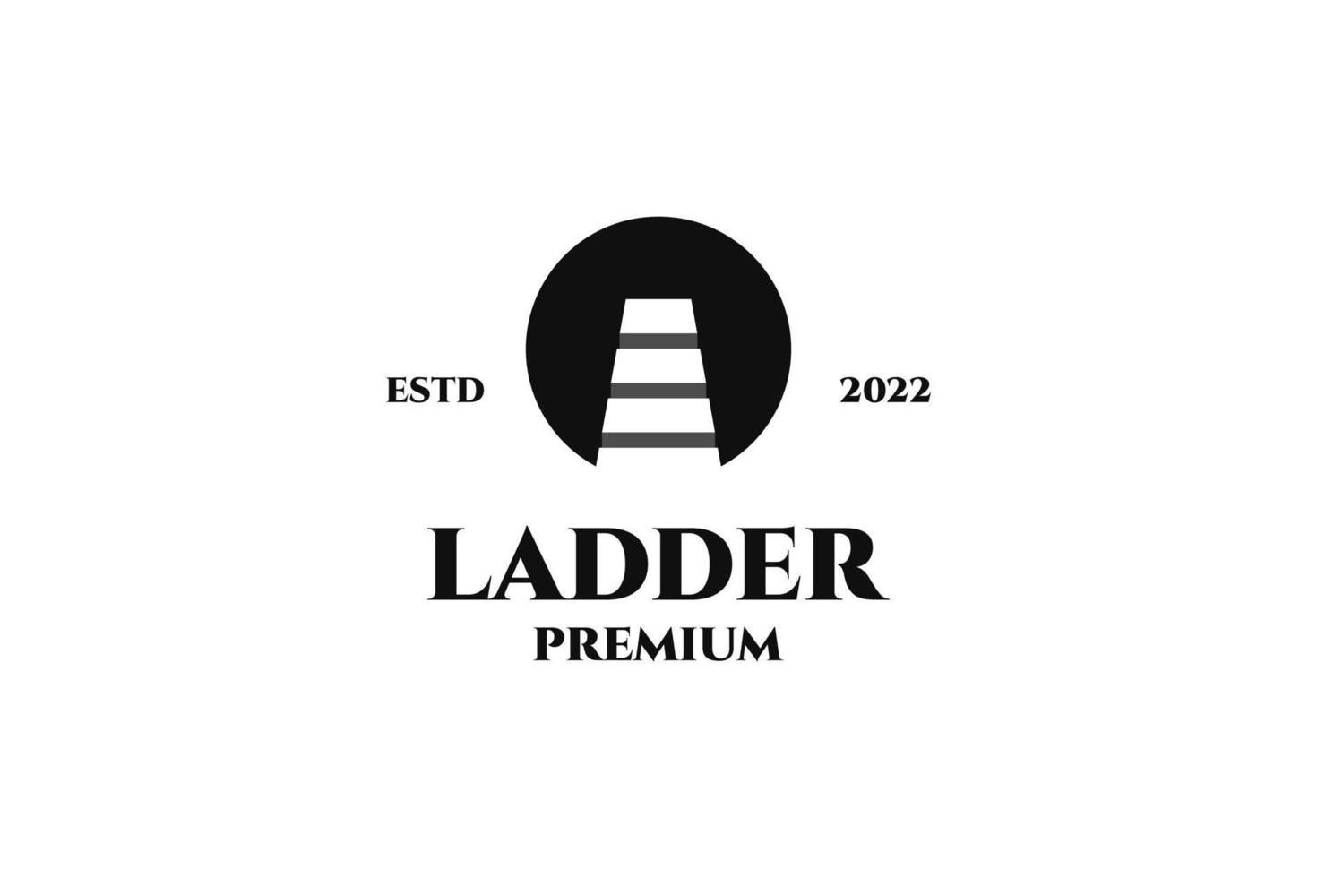 Leiter-Treppen-Symbol-Logo-Design für Unternehmen vektor