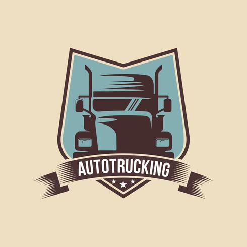 Eine Vorlage von Truck Logo, Fracht, Lieferung, Logistik vektor