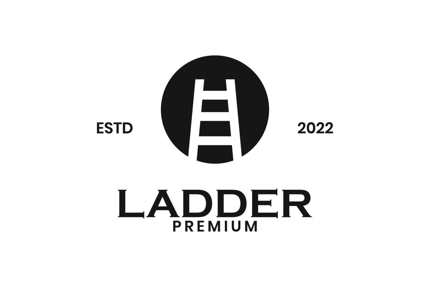 Leiter-Treppen-Symbol-Logo-Design für Unternehmen vektor