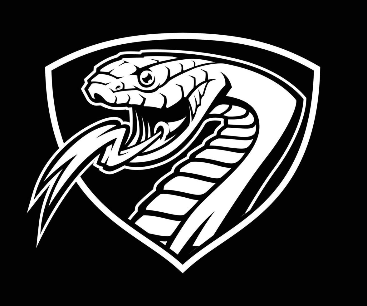 Schlangen-Maskottchen-Logo vektor