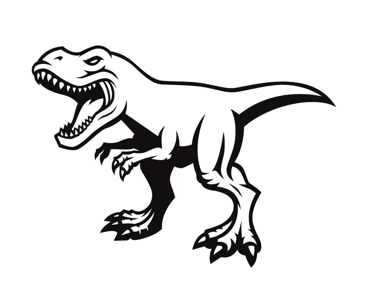 dinosaurie vektor logotyp