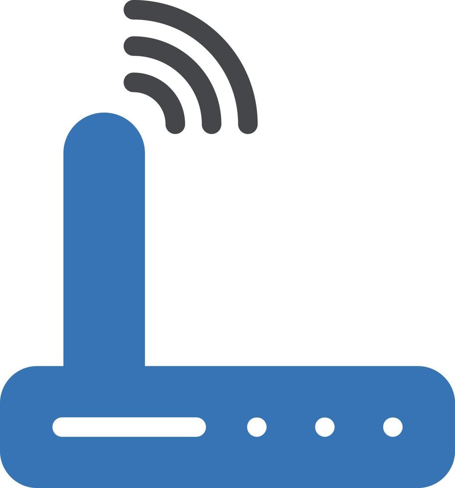 Router-Vektor-Illustration auf einem Hintergrund. Premium-Qualitätssymbole. Vektorsymbole für Konzept oder Grafikdesign. vektor