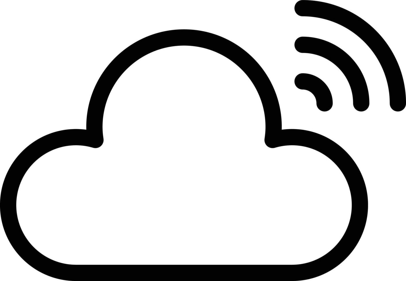 Cloud-Vektor-Illustration auf einem Hintergrund. Premium-Qualitätssymbole. Vektorsymbole für Konzept oder Grafikdesign. vektor