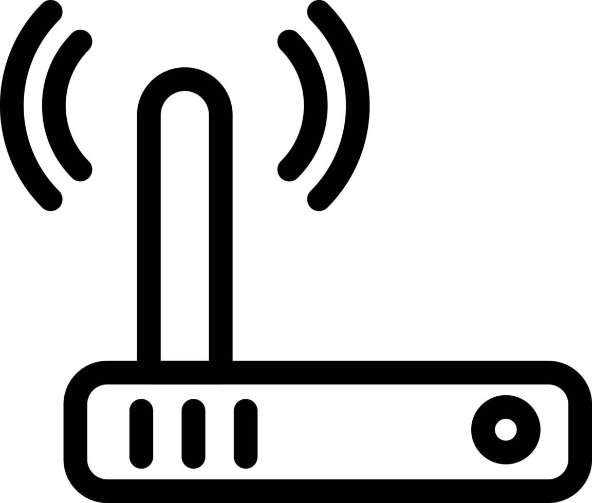 router vektorillustration på en bakgrund. symboler av högsta kvalitet. vektor ikoner för koncept eller grafisk design.