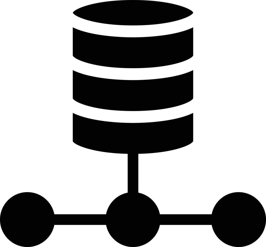 databas vektorillustration på en bakgrund. symboler av högsta kvalitet. vektor ikoner för koncept eller grafisk design.