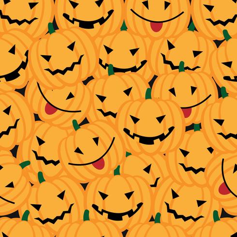 Halloween Hintergrund mit Kürbissen vektor