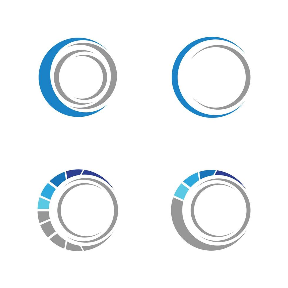 cirkel logotyp ikon illustration formgivningsmall - vektor