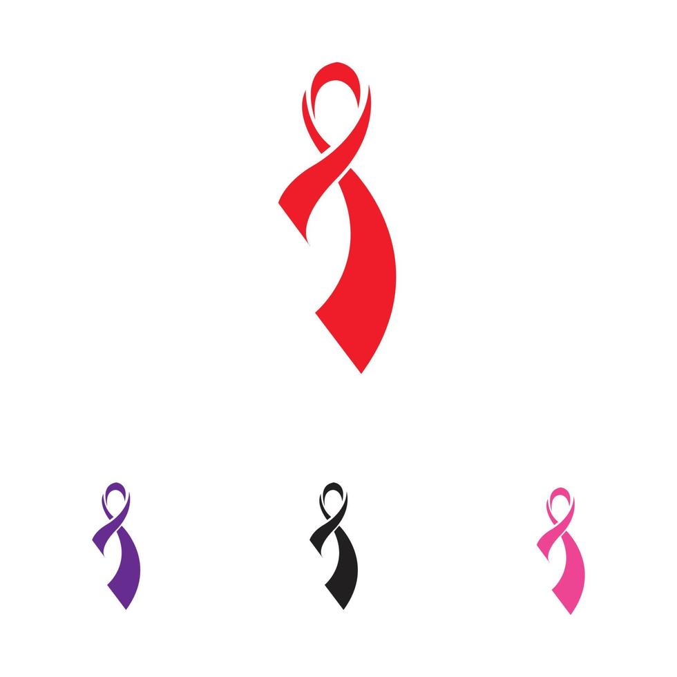 färgglada band logotyp symbol illustration designmall - vektor