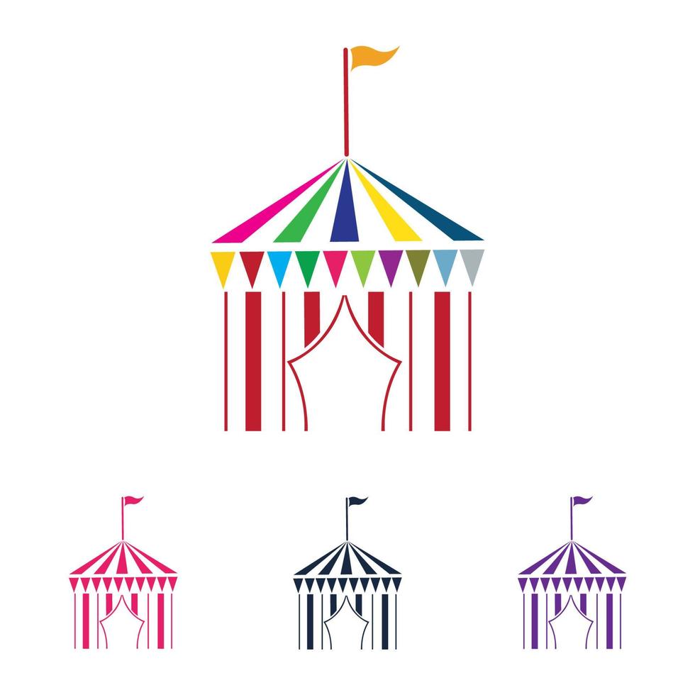 cirkus logotyp vektor