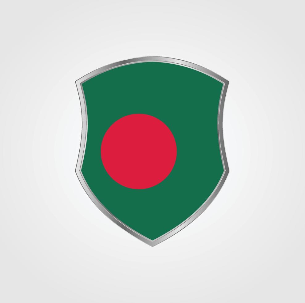 Design der Flagge von Bangladesch vektor