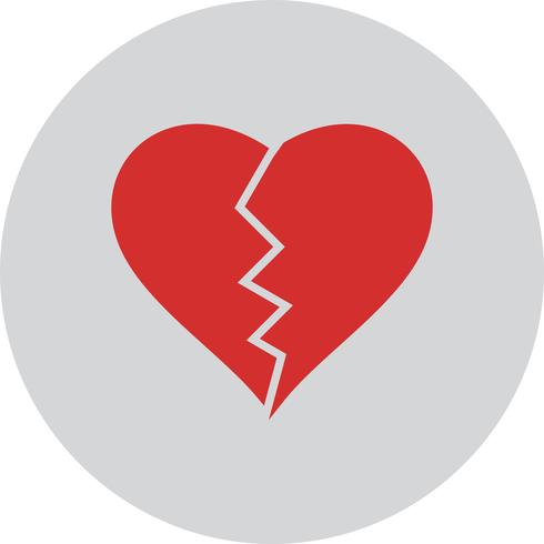 Vector Heart Break Icon