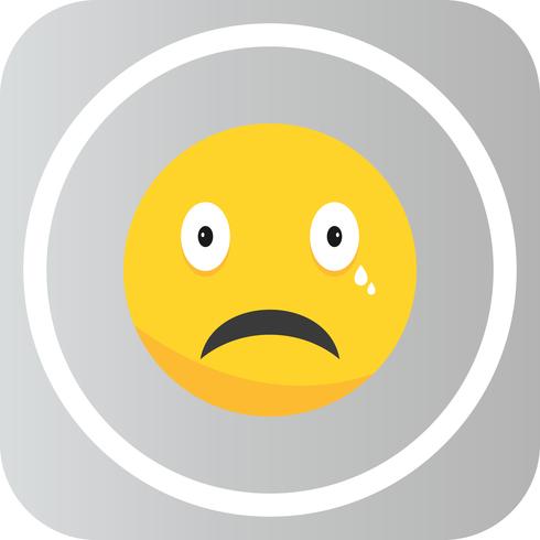 Vektor Cry Emoji Ikon