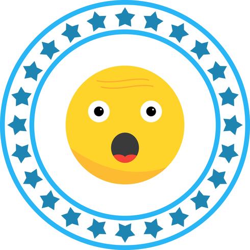 Vektor Überraschung Emoji-Symbol