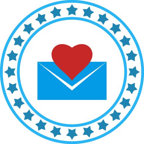 Vektor Kärlek Letter Icon