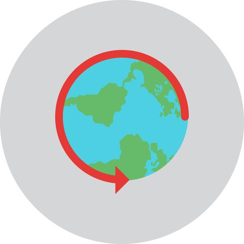 Vector Round World Icon