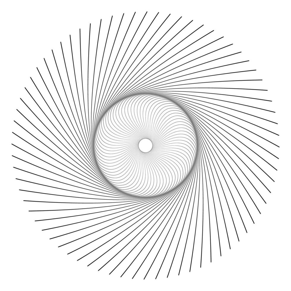 stjärna, runda element, halvton strålar kort isolerad på bakgrunden. geometrisk linjär affisch. vektor