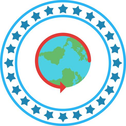 Vector Round World Icon