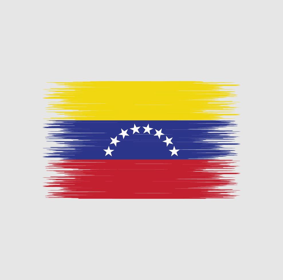 Pinselstrich der venezolanischen Flagge, Nationalflagge vektor