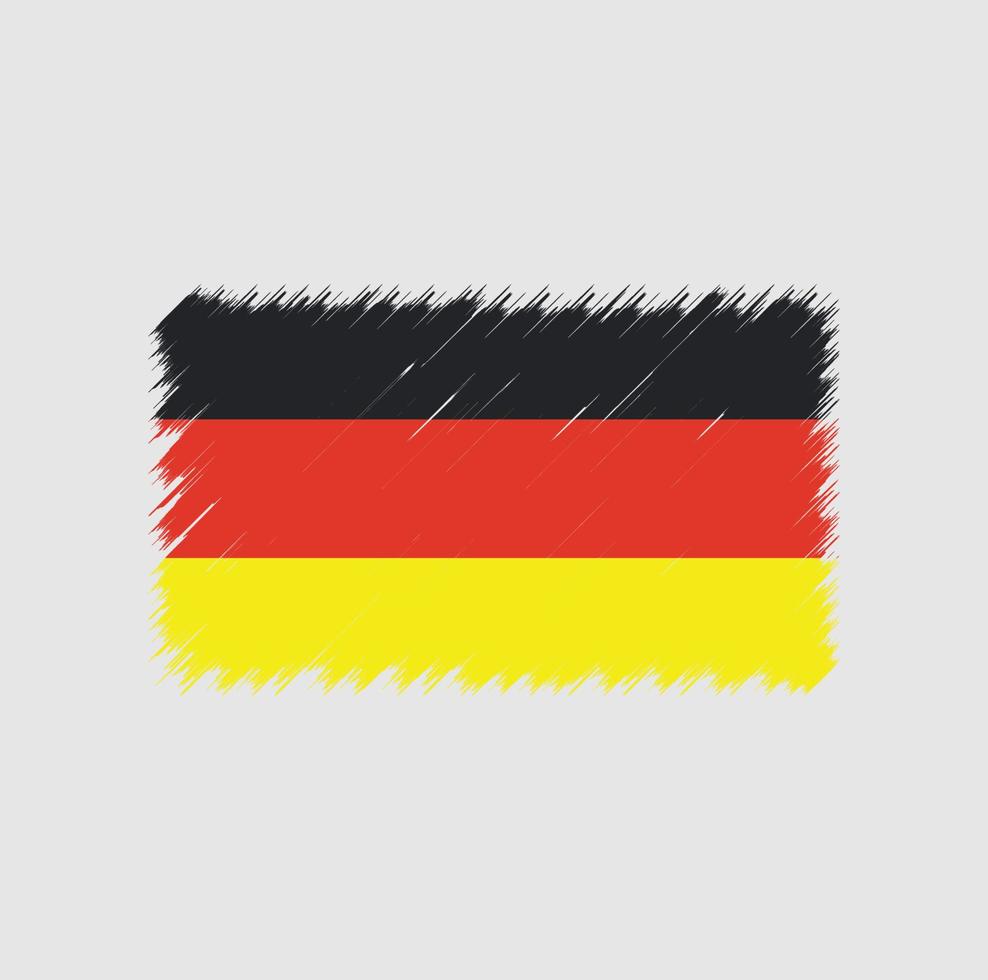 deutschland flagge pinselstrich vektor