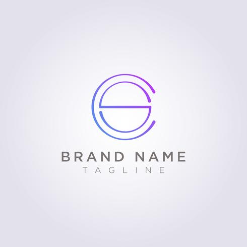 Luxus CS-Stil Brief Logo Design für Ihr Unternehmen oder Ihre Marke vektor