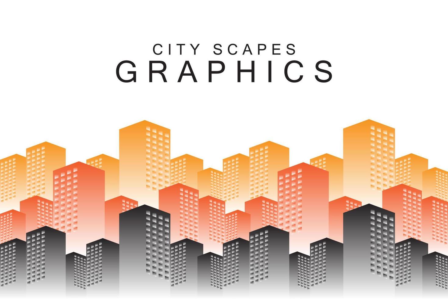 stadsbildsgrafik, vektorillustrationskoncept för sociala medier banners och inlägg, affärspresentation och rapportmallar, marknadsföringsmaterial, tryckdesign. vektor