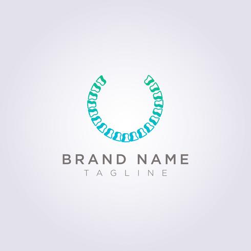Kreisknochen-Logoentwurf für Ihr Geschäft oder Marke vektor