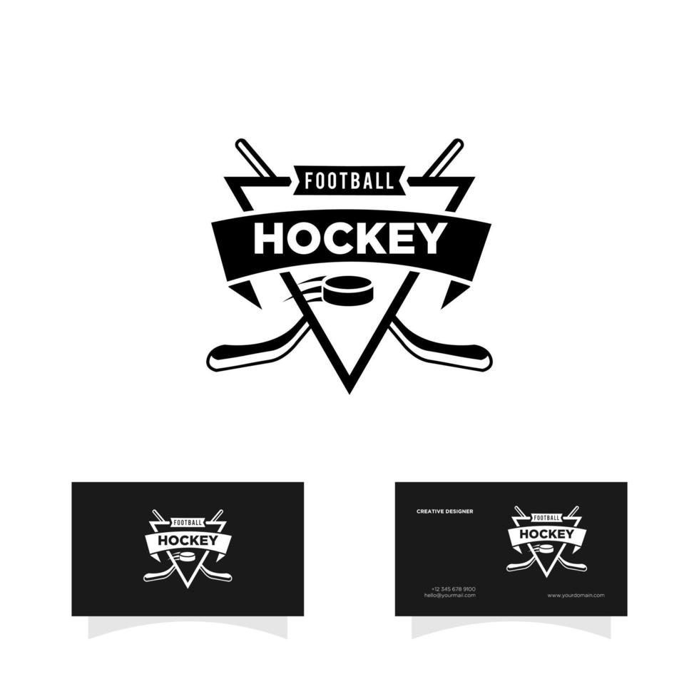 hockey islag logotyp ikon design vektor