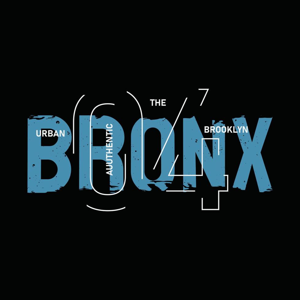 bronx illustration typografi. perfekt för t-shirtdesign vektor