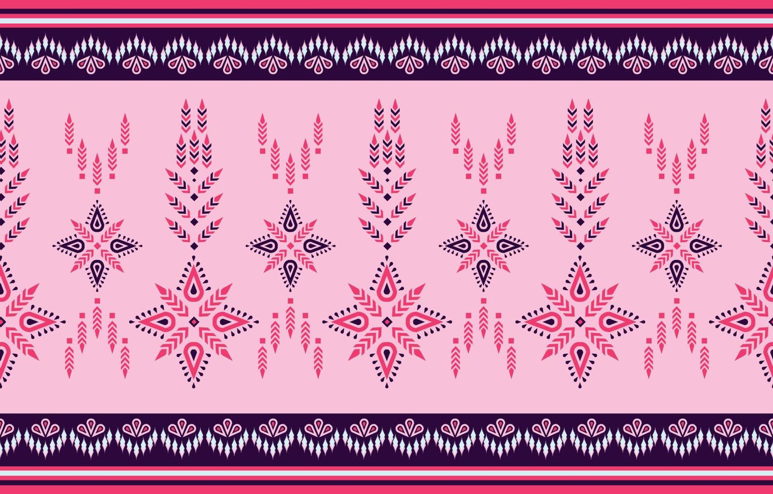 etnisk abstrakt vacker konst. ikat sömlösa mönster i tribal, folklig broderi, mexikansk stil. Aztekisk geometrisk konst prydnadstryck. design för matta, tapeter, kläder, omslag, tyg. vektor