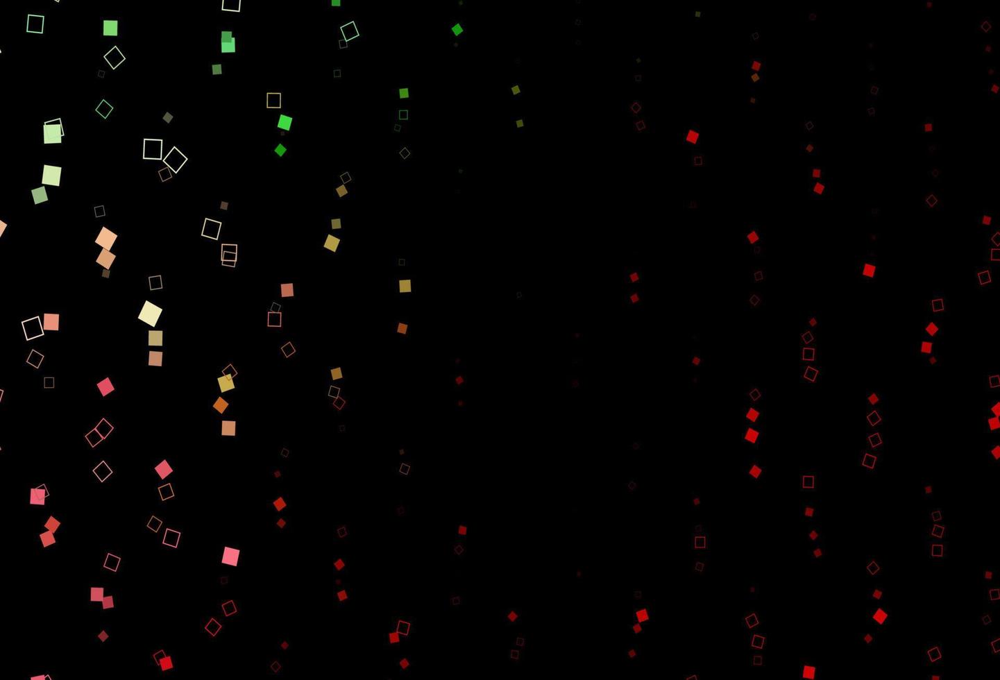 mörkgrön, röd vektor layout med rektanglar, rutor.