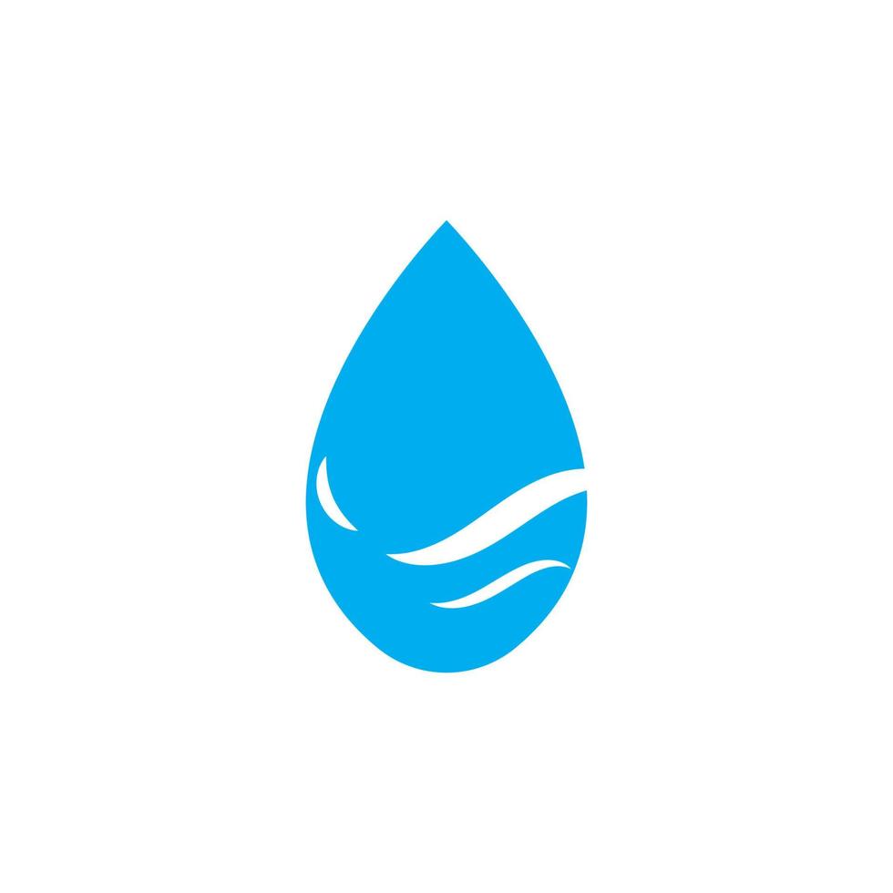 Wassertropfen-Logo-Schablonenvektor vektor