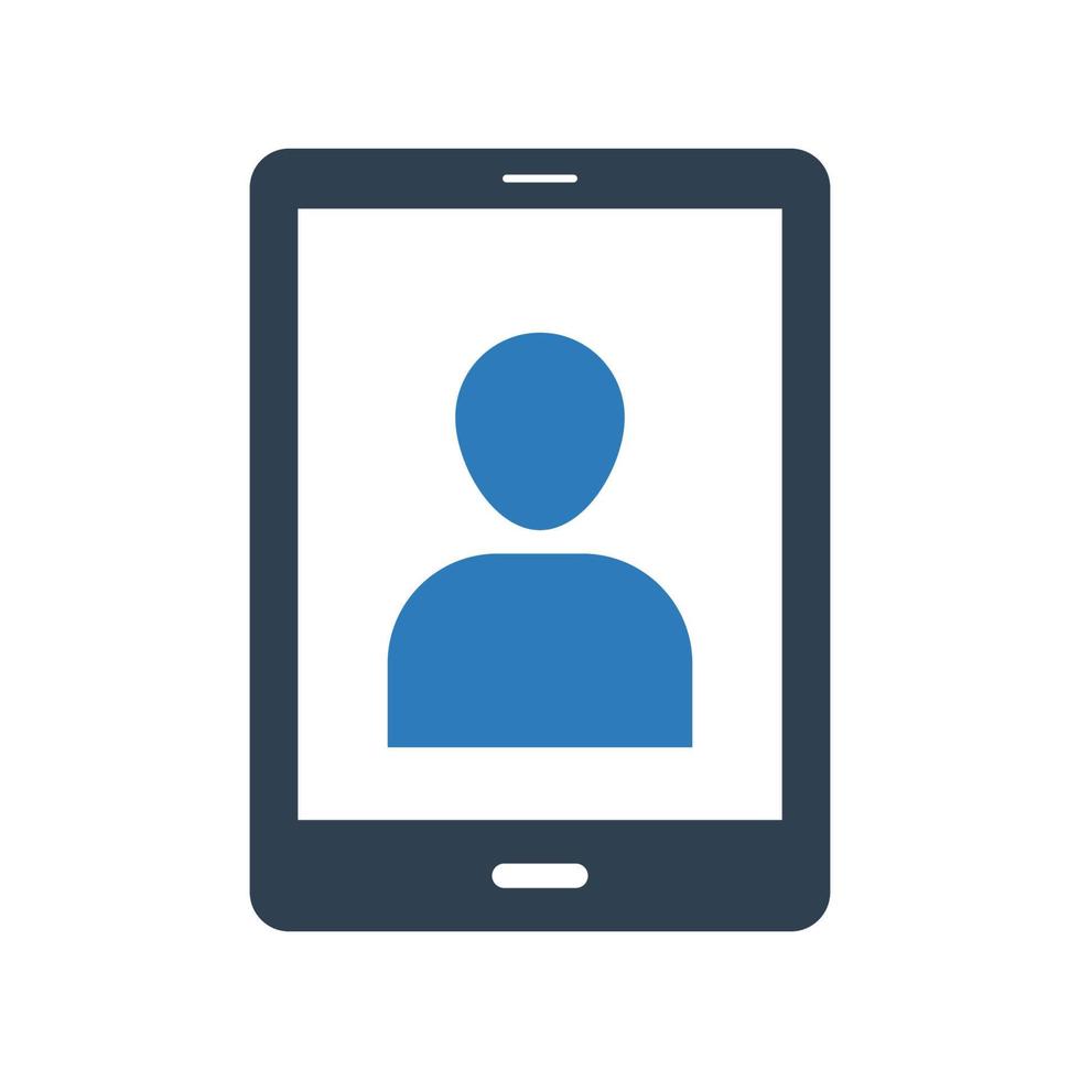 Anmeldesymbol für mobile Konten, Benutzersymbol für Ihre Website, Logo, App, UI-Design vektor