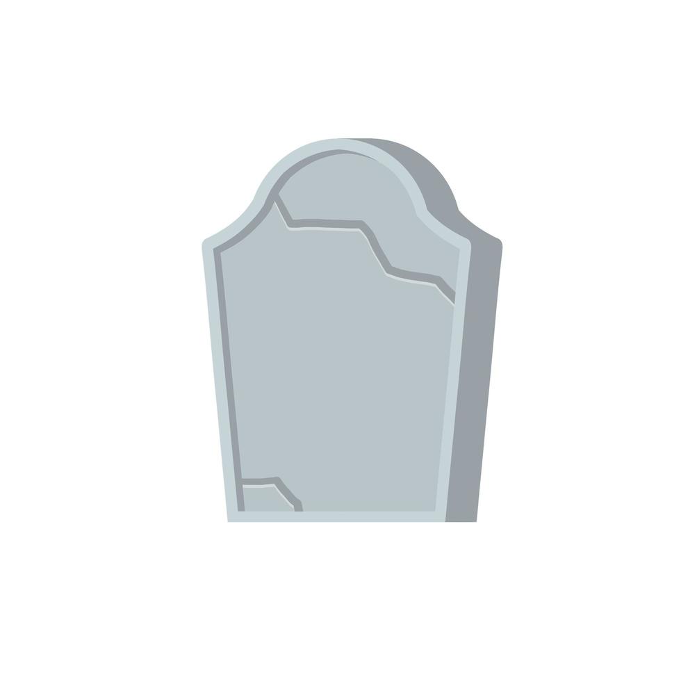 gravsten eller gravsten. element av halloween och döden. vektor