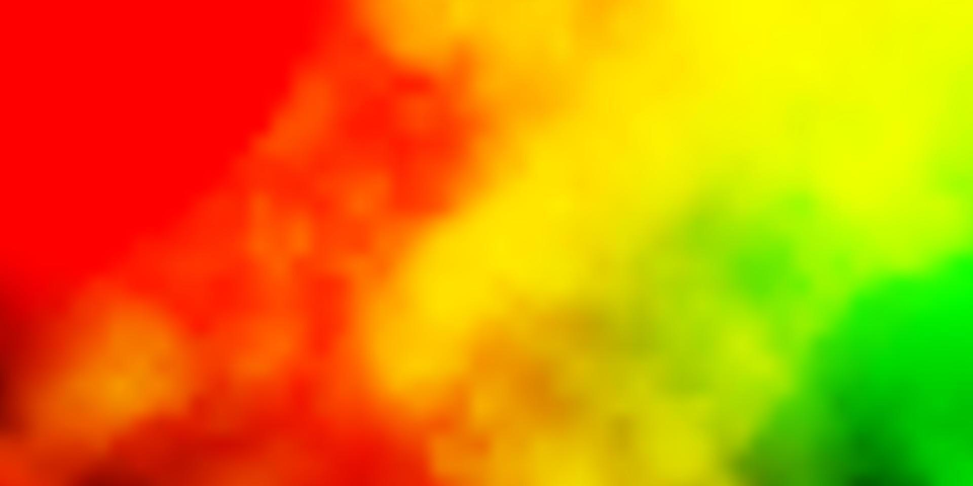 ljusrosa, gul vektorbakgrund med moln. vektor